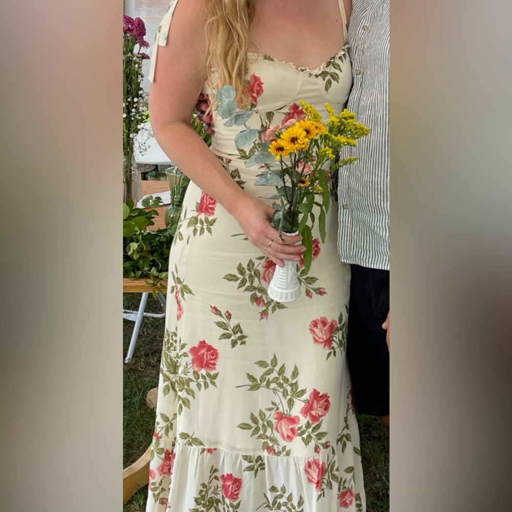 Reformation bustier dress